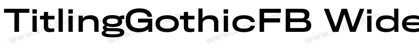 TitlingGothicFB Wide字体转换